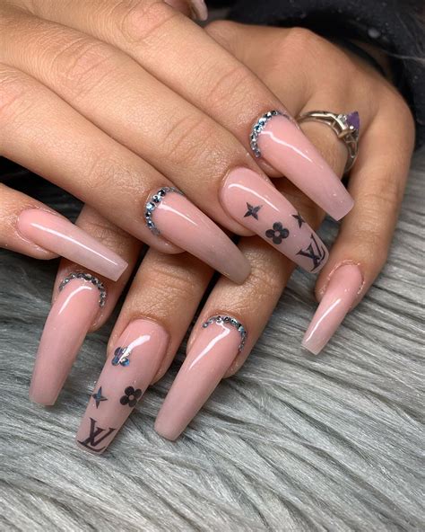 louis vuitton nail art|louis vuitton red bottom nails.